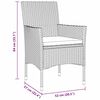 vidaXL Garden Dining Set with Cushion 7 pcs Brown Poly Rattan