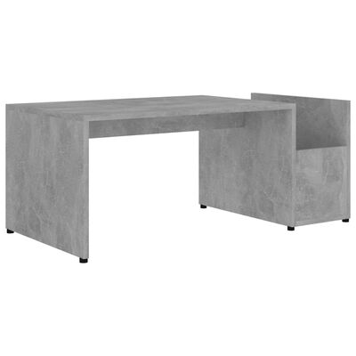 vidaXL Coffee Table Concrete Gray 35.4"x17.7"x13.8" Chipboard