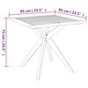 vidaXL Garden Table Natural Wood Solid Acacia Wood Medium