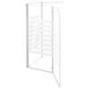 vidaXL Bath Enclosure 47.2"x26.8"x51.2" Tempered Glass Stripe