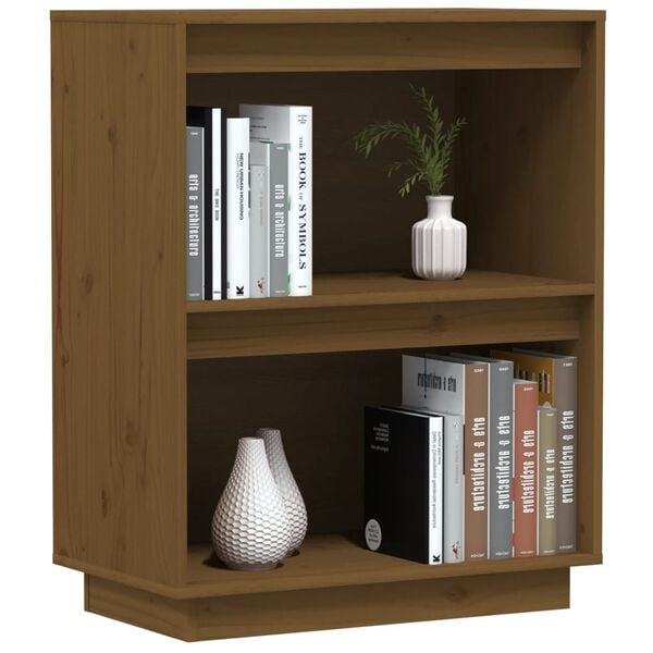 vidaXL Console Cabinet Honey Brown Solid Pine Wood Medium