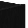 vidaXL TV Wall Cabinet Wall-mounted Black Oak 31.50 x 13.78 x 12.20 in