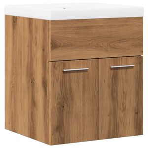 vidaXL Bathroom Furniture Set Artisan Oak Engineered Wood Medium