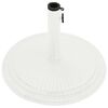 vidaXL Umbrella Base White Cast iron Standard size for medium umbrellas