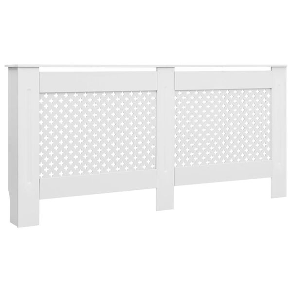 vidaXL Radiator Cover White 67.7"x7.5"x32.1" MDF