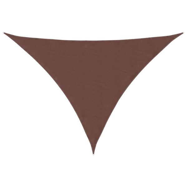 vidaXL Sun Sail Brown PU coated oxford fabric 16.4 x 19.7 x 19.7 feet