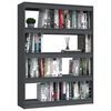 vidaXL Book Cabinet Grey Solid pinewood Book Cabinet Rectangular