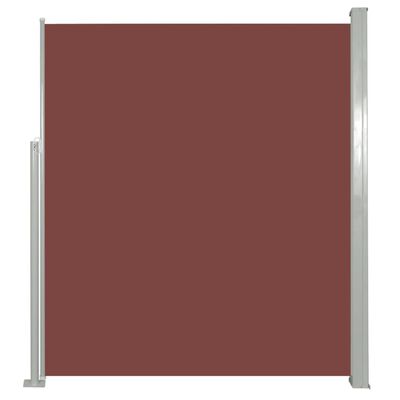 Patio Retractable Side Awning 63"x118" Brown