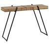 vidaXL Console Table Natural Wood and Black Reclaimed Teak Medium