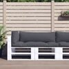 vidaXL Pallet Cushion Set of 3 Gray 100% polyester Large