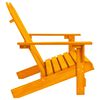 vidaXL Garden Chair Orange Solid Fir Wood Large Durable