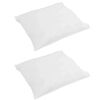 vidaXL Pillow with Pillow 2 pcs White 15.75 x 15.75 in Feather