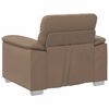 vidaXL Sofa Chair Cappuccino Faux leather, metal, plywood, solid wood