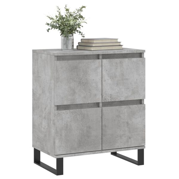 vidaXL Sideboard Concrete grey Engineered wood Medium Sideboard