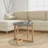 vidaXL Coffee Table Grey Engineered wood, Solid pine wood Small