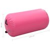 vidaXL Inflatable Gymnastic Roll with Pump 47.2x35.4" PVC Pink