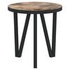 vidaXL Tea Table Black and Yellow MDF and Powder-Coated Steel Small