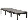vidaXL Sunlounger Anthracite Plastic Large Multi-Position Backrest