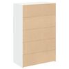 vidaXL Highboard White Engineered wood 48.8 in high, loads of storage