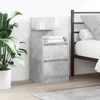 vidaXL Bedside Cabinet Concrete Grey Engineered wood Medium