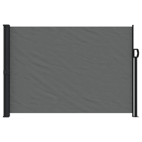 vidaXL Retractable Side Awning Anthracite 55.1x118.1"