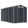 vidaXL Garden Shed Anthracite Galvanized steel Large Garden Shed