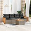 vidaXL Garden Sofa Set Grey