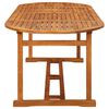 vidaXL Dining Table Natural wood Solid acacia wood Large Durable