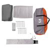 vidaXL Family Tent Tipi 8-Person Grey and Orange Waterproof