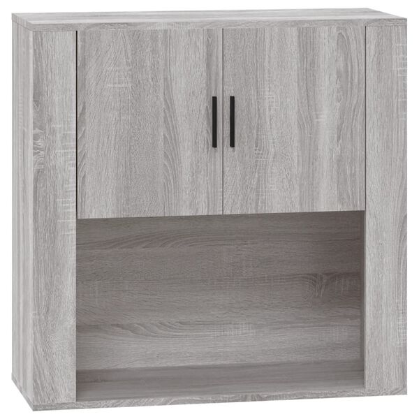 vidaXL Wall Cabinet Grey Sonoma Engineered wood