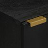 vidaXL Bathroom Cabinet Black Engineered Wood Compact Modern
