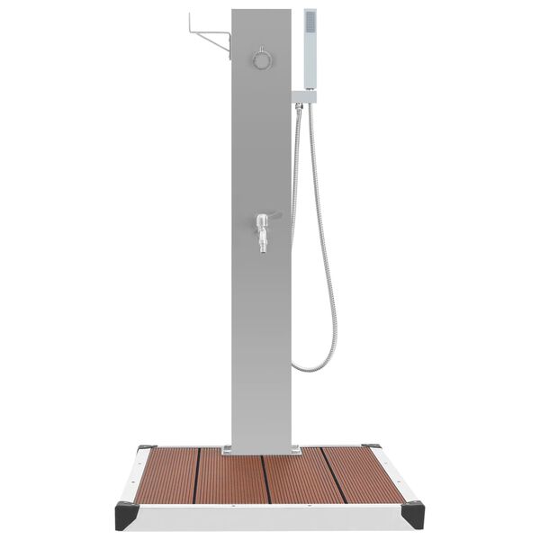 vidaXL Shower Panel Silver and brown