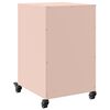 vidaXL Bedside Cabinet Pink Cold-rolled steel Medium Bedside Cabinet