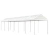vidaXL Gazebo With Roof White Polyethylene Large Durable