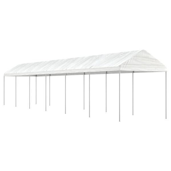 vidaXL Gazebo With Roof White Polyethylene Large Durable
