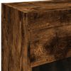 vidaXL TV Wall Cabinet Smoked Oak Engineered Wood Medium TV Wall Cabinet