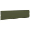 vidaXL Lawn Edgings 10 pcs Olive Green 9.8x40.6" Cold-rolled Steel