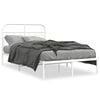 vidaXL Bed Frame White Steel 47.2 x 78.7 in Bed Frame Rectangular