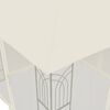 vidaXL Gazebo with Double Roof&Mesh Walls Cream 9.6'x9.6' Steel