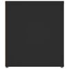 vidaXL TV Cabinet Set of 2 Black Engineered wood 31.5 x 12.4 x 14.2 in