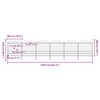 vidaXL Garden Fence with Spear Top Steel 421.3"x78.7" Black
