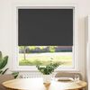 vidaXL Roller Blind Black 100% Polyester 45.3 x 51.2 in