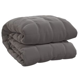 vidaXL Weighted Blanket Gray