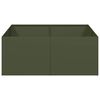 vidaXL Planter Olive Green Cold-rolled steel Large Decorative Inlays