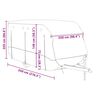 vidaXL Caravan Cover Gray 216.5"x98.4"x86.6" Non-woven Fabric
