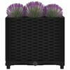 vidaXL Raised Bed Black Polypropylene 15.7 in Durable Planter Pot