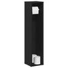 vidaXL Bathroom Cabinet Black Engineered wood Slim Bathroom Cabinet