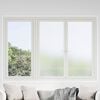 vidaXL Window Film Transparent with frosted stripes PVC 17.7 x 393.7 in
