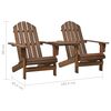 vidaXL Garden Chair Brown Solid fir wood Standard Ergonomic