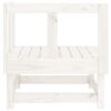 vidaXL Garden Corner Sofa White Solid Pine Wood Large Modular
